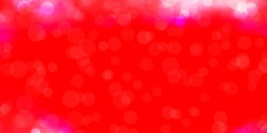 Daireli açık kırmızı vektör deseni. Renkli çember şekilli modern soyut illüstrasyon. Broşürler, broşürler için desen.