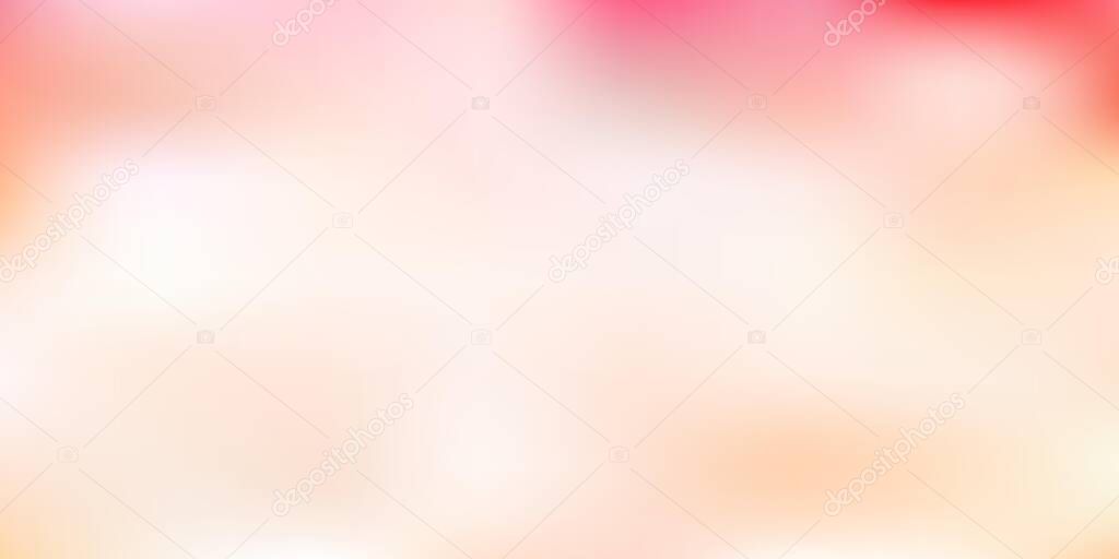 Light red vector blurred layout. Colorful abstract illustration with blur gradient. Landing pages design.