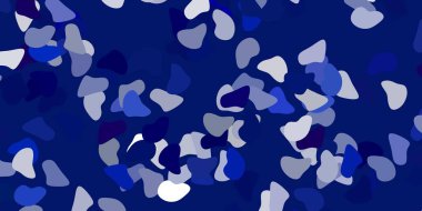 Soyut biçimlere sahip açık mavi vektör şablonu. Basit bir şekilde gradyan olan renkli soyut biçimler. Duvar kağıdı seti için zarif tasarım.