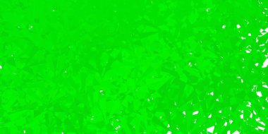 Rastgele üçgenli koyu yeşil vektör dokusu. Renkli üçgenler aralığıyla soyut bir illüstrasyon. Duvar kağıtlarınız için tasarım.