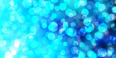 Çember şekilli açık mavi vektör düzeni. Basit gradyan arkaplandaki soyut renkli diskler. Reklamlarınız için tasarım.