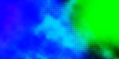 Açık mavi, köpüklü yeşil vektör arkaplan. Doğa tarzında renkli noktaları olan soyut illüstrasyon. Web siteleri için desen.