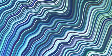 Açık mavi, yeşil vektör arkaplanı ve çizgi çizgileri. Soyut ve gradyan renkte renkli çizimler. İşiniz için en renkli tasarım..