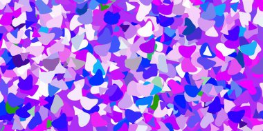 Açık pembe, rastgele şekilli mavi vektör arkaplan. Soyut tarzda renkli şekilli bir illüstrasyon. İşiniz için akıllı tasarım.