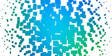 Açık mavi, dikdörtgen biçiminde yeşil vektör dokusu. Renkli dikdörtgenlerle soyut gradyan çizimi. Reklamınız, posteriniz, afişiniz için en iyi tasarım.