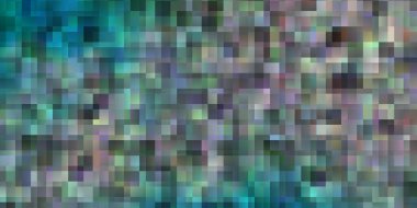 Açık mavi, çizgileri ve dikdörtgenleri olan yeşil vektör düzeni. Soyut arkaplanda renkli gradyan olan dikdörtgenler. İş tanıtımınız için tasarım.