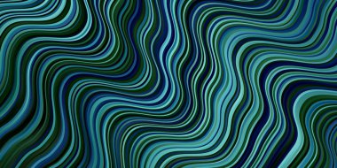 Açık Mavi, Wry çizgileri olan yeşil vektör deseni.