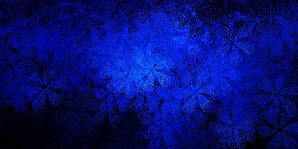 Fondo Vector Azul Oscuro Con Burbujas Ilustración Colorida Con Puntos — Archivo Imágenes Vectoriales