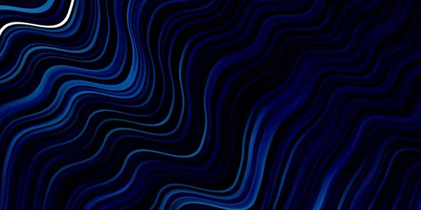 Modèle Vectoriel Bleu Foncé Avec Lignes Illustration Abstraite Avec Des — Image vectorielle