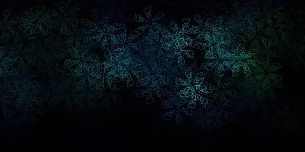 Темно Синий Зеленый Вектор Искушают Мохнатыми Линиями Градиентная Иллюстрация Простом — стоковый вектор