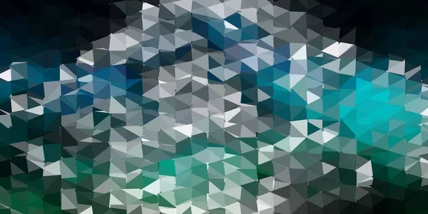 Dunkelblauer Grüner Vektor Abstrakten Dreieck Hintergrund Dekorative Bunte Illustration Mit — Stockvektor