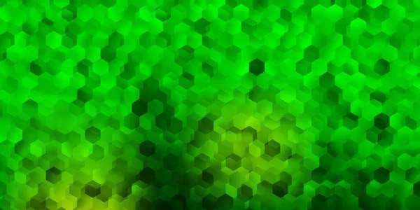 Dunkelblaue Grüne Vektorhülle Mit Einfachen Sechsecken Intelligentes Design Abstrakten Stil — Stockvektor