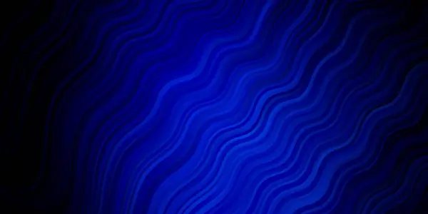 Tekstur Vektor Blue Gelap Dengan Busur Melingkar - Stok Vektor