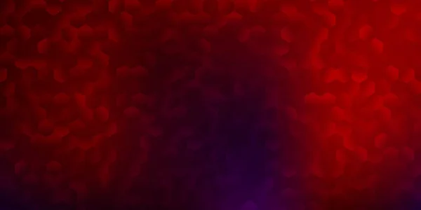 Dunkelblaues Rotes Vektormuster Mit Sechsecken Kreative Unschärfe Hintergrund Mit Bunten — Stockvektor