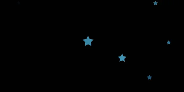 Темная Векторная Текстура Синего Цвета Красивыми Звездами Красочная Иллюстрация Абстрактными — стоковый вектор