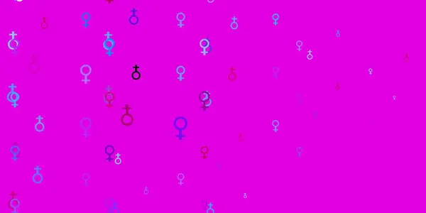 Jasnoszare Tło Wektora Kobiecymi Symbolami Prosty Projekt Abstrakcyjnym Stylu Aktywizmem — Wektor stockowy