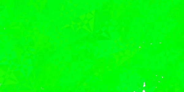 深绿色矢量图案与多边形 三角形形状 具有抽象风格的彩色渐变 登陆页材料 — 图库矢量图片