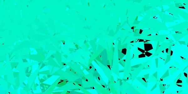 Hellgrüner Vektorhintergrund Mit Dreiecken Linien Hervorragende Abstrakte Illustration Mit Farbenfrohen — Stockvektor