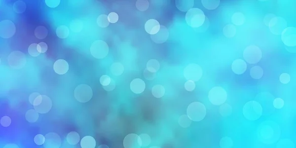 Светло Синий Векторный Шаблон Кругами Абстрактный Декоративный Дизайн Градиентном Стиле — стоковый вектор