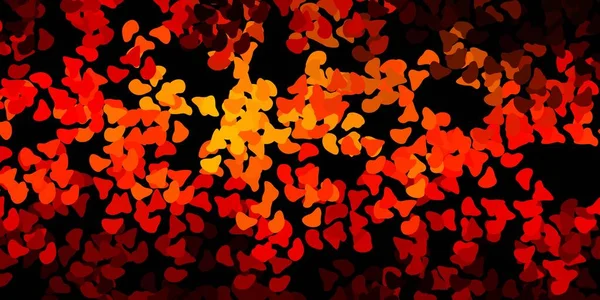 Patrón Vectorial Naranja Oscuro Con Formas Abstractas Formas Abstractas Coloridas — Archivo Imágenes Vectoriales