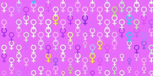 Rosa Claro Textura Vectorial Verde Con Símbolos Derechos Las Mujeres — Archivo Imágenes Vectoriales