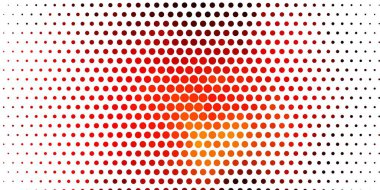 Dairesel hafif turuncu vektör arkaplanı. Basit gradyan arkaplandaki soyut renkli diskler. Marka kitabınız için yeni şablon.