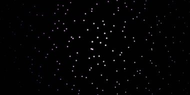 Soyut yıldızlı koyu mor vektör deseni. Soyut gradyan yıldızlı renkli çizimler. İş tanıtımınız için tasarım.