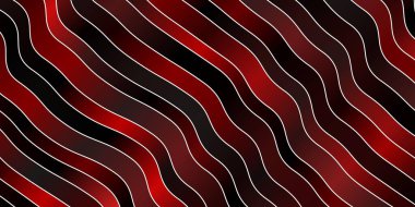 Bükülmüş çizgileri olan koyu kırmızı vektör arka plan. Yaylı basit bir şekilde gradyan çizimi. Posterleriniz ve afişleriniz için en iyi tasarım.