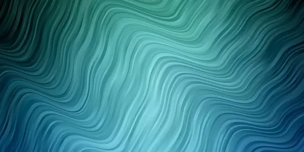 Светло Синий Зеленый Векторный Рисунок Кривыми — стоковый вектор