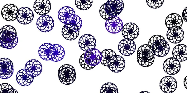 Küreli açık mor vektör deseni. Baloncuklu gradyan tarzda soyut dekoratif tasarım. Duvar kağıtları, perdeler için desen.