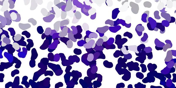 Kaotik şekilli açık mor vektör arkaplanı. Soyut tarzda, gradyan formlarda basit tasarım. Web siteniz için basit illüstrasyon.