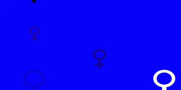 Jasnofioletowa Struktura Wektora Symbolami Praw Kobiet Kolorowe Symbole Feminizmu Gradientem — Wektor stockowy