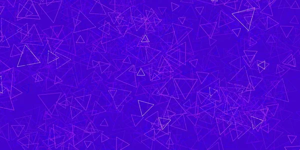Üçgenli koyu mor vektör arkaplan. Modern tarzda üçgen şekilli akıllı soyut çizimler. Duvar kağıtları için desen.