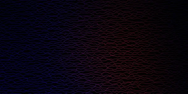 Bleu Foncé Fond Vectoriel Rouge Avec Des Lignes Courbées — Image vectorielle