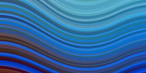 ライトブルー ライン付きイエローベクトルテンプレート 曲線で新しいカラフルなイラストをブランド 広告のパターン — ストックベクタ