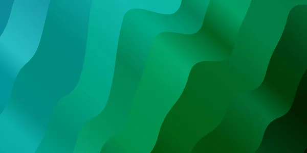 Fond Vectoriel Vert Clair Avec Des Lignes Douces Illustration Colorée — Image vectorielle