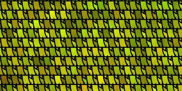 Verde Claro Patrón Vectorial Amarillo Con Estilo Poligonal Ilustración Abstracta — Archivo Imágenes Vectoriales