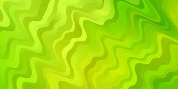 Verde Claro Fundo Vetor Amarelo Com Linhas Dobradas Ilustração Abstrata — Vetor de Stock