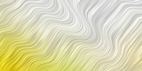 ライトグリーン 曲線を持つ黄色のベクトルパターン グラデーションカーブの抽象的なスタイルのイラスト あなたのビジネス推進のためのデザイン — ストックベクタ