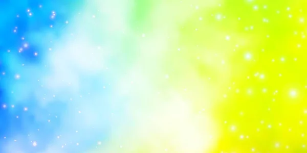 Ljus Flerfärgad Vektor Bakgrund Med Färgglada Stjärnor Färgstark Illustration Med — Stock vektor