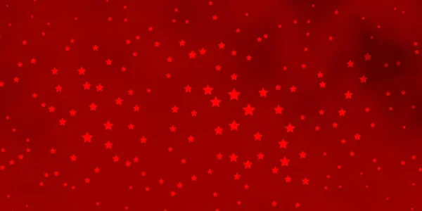 Fondo Vectorial Naranja Oscuro Con Estrellas Colores Ilustración Colorida Con — Vector de stock