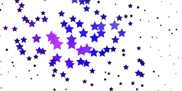 Rosa Escuro Modelo Vetor Azul Com Estrelas Néon — Vetor de Stock