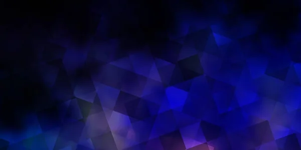 ダークピンク 三角形の青いベクトル背景 長方形 カラフルな線 キューブと抽象的なイラスト あなたの昇進のための設計 — ストックベクタ