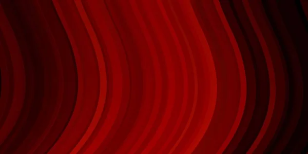 Темно Красный Векторный Фон Изогнутыми Линиями Красочная Иллюстрация Состоящая Кривых — стоковый вектор