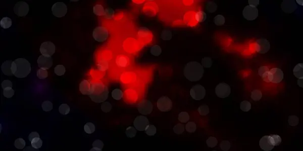 Темно Красный Векторный Фон Кругами Современная Абстрактная Иллюстрация Красочными Фигурами — стоковый вектор