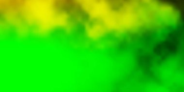 Açık yeşil, bulutlu sarı vektör deseni. Soyut gradyan bulutlarla parlayan illüstrasyon. Reklamlarınız için şablon.