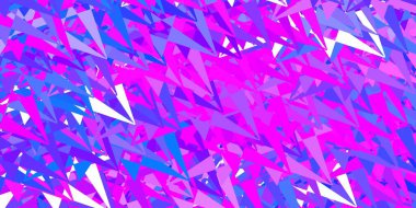 Üçgen şekilli koyu mavi vektör şablonu. Renkli üçgenler aralığıyla soyut bir illüstrasyon. Duvar kağıtlarınız için tasarım.