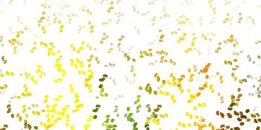 Açık yeşil, kaotik şekilli sarı vektör arkaplan. Soyut tarzda renkli şekilli bir illüstrasyon. İşiniz için akıllı tasarım.