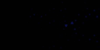 Esrarengiz işaretli koyu mavi vektör şablonu. Gradyan simya şekilli renkli bir illüstrasyon. Sihir için dizayn, ruhsal olaylar.