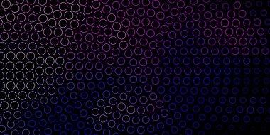 Koyu pembe, daireli mavi vektör düzeni.